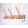 Astrid knagerække 3 knager - ubehandlet eg