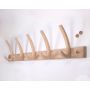 Astrid knagerække 5 knager - ubehandlet eg