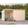 Palmako redskabsskur Leif ubehandlet 4,5+2,9 m²