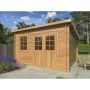 Palmako skur Alice brun trykimprægneret 11 m²