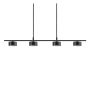 Nordlux spotskinne Clyde sort LED 4x5 W 115 cm