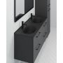 Camargue dobbeltvask Svanholm Rendalen mat sort 120x46 cm