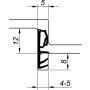 Primo udklinkningstætningsliste t/4-5 mm not sort