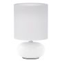 Eglo Trondio bordlampe E14 keramik/tekstil hvid 27 cm