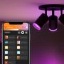 Philips Hue spotlampe Fugato m/Bluetooth GU10 sort 3x5,7 W