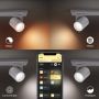 Philips Hue spotlampe Argenta m/Bluetooth aluminium 2xGU10 2x5,7 W