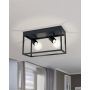 Eglo loftlampe Silentina 2XE27 sort