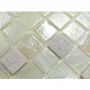 Mosaik Avantgarde glas og natursten cream mix 30x30 cm