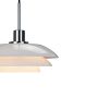 Dyberg Larsen DL31 pendel E27 krom/hvid glas Ø31 cm