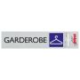 Pickup skilt garderobe alu look 165x44 mm