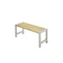 Plus cafébænk natur 127 x 38 x 45 cm