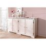 Notio Living Lisa sideboard 4 døre hvidlakeret fyr