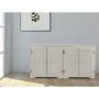 Notio Living Lisa sideboard 4 døre hvidlakeret fyr