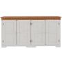 Notio Living Lisa sideboard 4 døre hvid-/honeylak. fyr