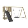Plus legetårn med rutsjebane & redegynge træ 375x375x194 cm