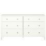 Notio Living Tico kommode 3+3 skuffer hvidlakeret MDF