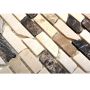 Mosaik Ciot natursten brun/hvid mix 30,5 x 30,5 cm