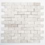 Mosaik Brick Botticino marmor 3D hvid 30,5x29 cm