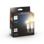 Philips Hue kronepærer White Ambiance A60 E27 8 W 2-pak