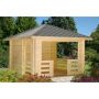 Palmako pavillon Julie ubehandlet 10,5 m²