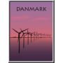 LaFinesse indrammet billede Danmark 30x42 cm assorteret