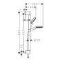 Hansgrohe brusesæt 1Jet hvid/krom