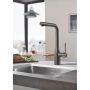 Grohe køkkenarmatur Essence 30270AL0 L-tud børstet hard graphite