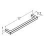 Dansani greb Base hvid zink 170x160 mm