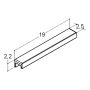 Dansani greb Step sort 19x2,5 cm
