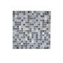 Mosaik Lope Nero glas/sten sort mix 30 x 30 cm