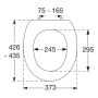 Pressalit toiletsæde Universal S518 soft-close hvid