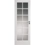 Dooria glasdør med 12 felter hvid 825x2040 mm 9x21