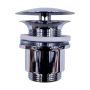 Bundventil 1 1/4" m/overløb krom