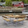 Plus bord-/bænkesæt Picnic med ryglæn teak