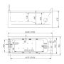 Camargue Skaraborg Exclusive indespa 170x70x65 cm