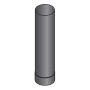 Harvia røgrør stål 50 cm Ø11,5 cm
