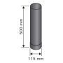 Harvia røgrør stål 50 cm Ø11,5 cm
