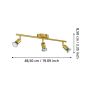 Eglo buzz led spotskinne GU10 3x2,8W 3x250lm bm