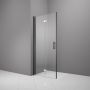 Camargue foldbar brusedør Vario sort B86 cm