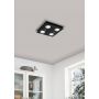 Eglo loftlampe Grattino 4x240lm 290x290 sort