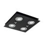 Eglo loftlampe Grattino 4x240lm 290x290 sort