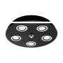 Eglo loftlampe Grattino 5x240lm Ø350 sort