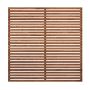 Plus hegn Tokyo ThermoWood gyldenbrun 180x180 cm 