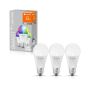 Ledvance LED-pære Smart+ WiFi RGBW E27 9W 2700-6500K 3-pak