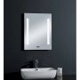 LED-Spejl Crystal Creek med ur 70x50 cm