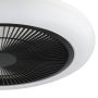 Eglo Kostrena LED-loftlampe m/ventilator hvid/sort Ø46 cm