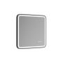 Allibert lysspejl Isia LED sort 60x60 cm