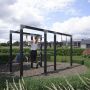Plus træningsstativ med gynge Outdoor Fitness Model 3 sort 