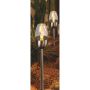 Veli Line solarfakkel med LED-flamme rustfri stål H38 cm 2 stk.