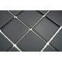 Mosaik Quadrat uglaseret antislip sort 29,1x29,1 cm